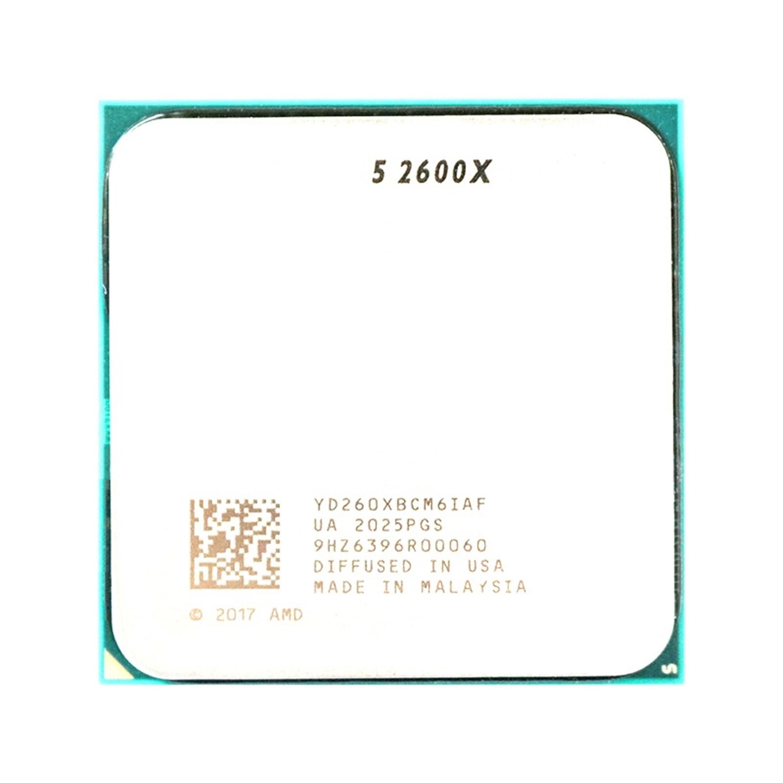 Processeur CPU 5 R5 2600X 3,6 GHz 12 Threads pour PC fixe AM4