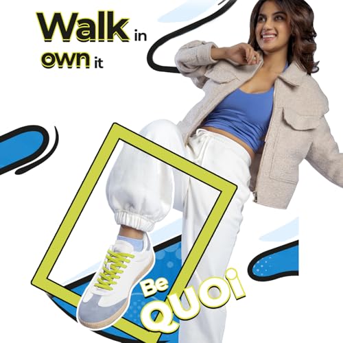 Image of YOHO Quoi Sneakers for Women | Soft Lining & Cushioned Insoles Shoes | Stylish & Casual Everyday | Vibrant Colours