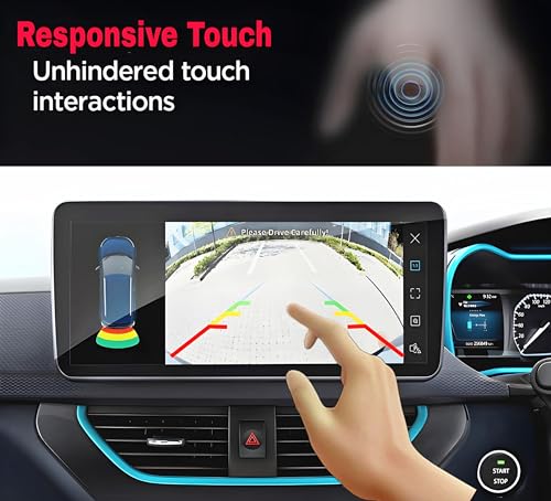 Image of Compatible For MARUTI SUZUKI FRONX Delta Delta plus Zeta 7 Inch Infotainment System Touch Screen Guard Protector Accessories (Clear)