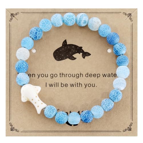 HUTIMY Whale Shark Gift Ideas for Sweet 16 Women Men Lovers Blue Whale Shark Birthday Gift