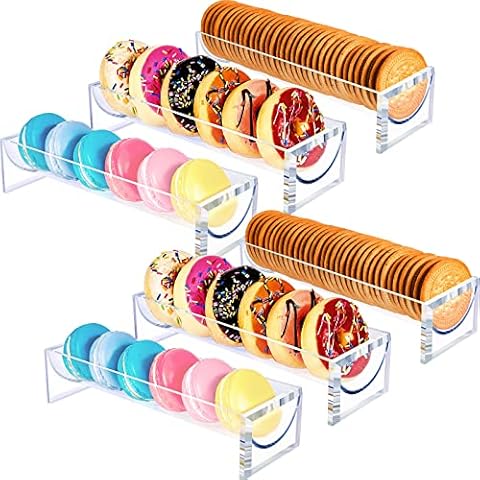 Gueevin 6 Pcs Clear Cracker Tray Set Cover