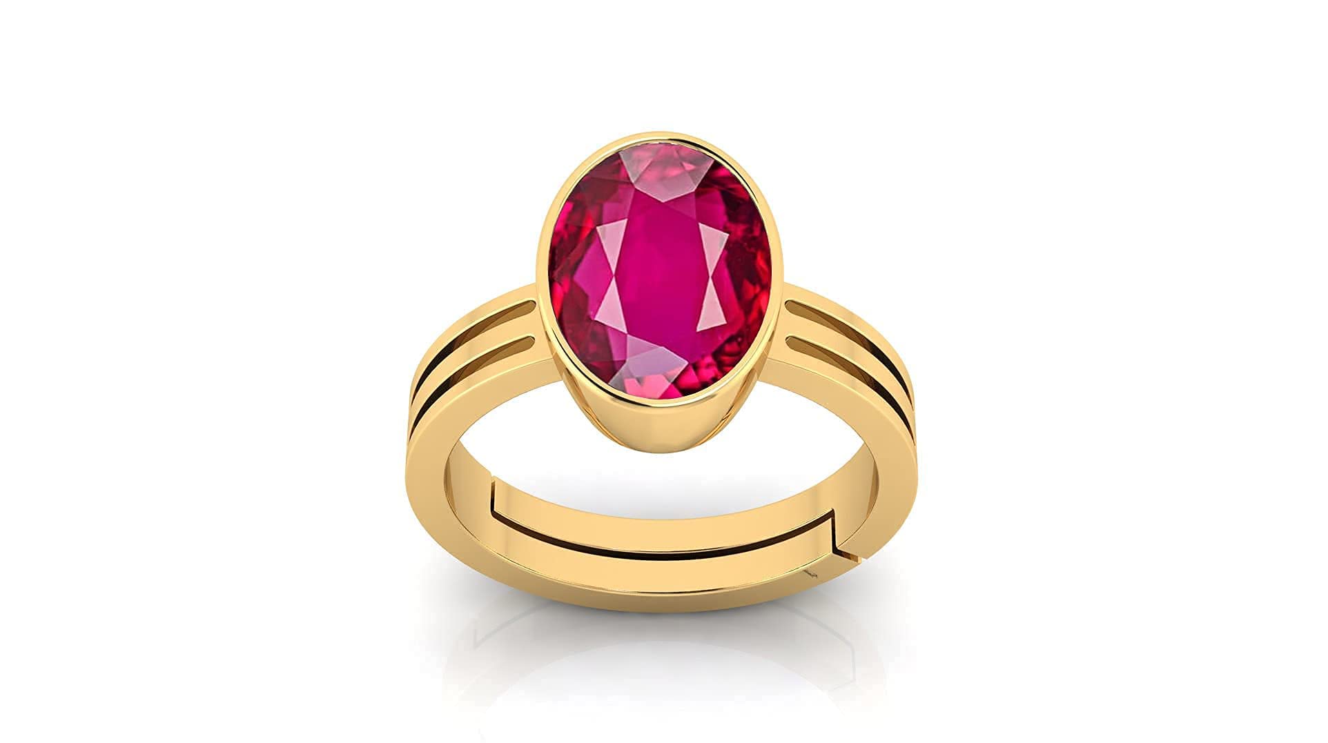 kirti sales Gems 12.25 Ratti 11.50 Carat A+ Quality Natural Burma Ruby Manik Unheated Untreatet Gemstone Gold Ring for Women's and Men's(GGTL Lab Certified)-picture-19