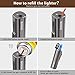 RONXS Torch Lighter, Pocket Size, Triple Jet Flame, Windproof, Refillable (Butane Not Included)