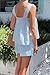 Xfileen Womens Fashion 2 Piece Set Lace Cami Top and Shorts Set Summer Cotton Pajama Set Lounge Set Blue
