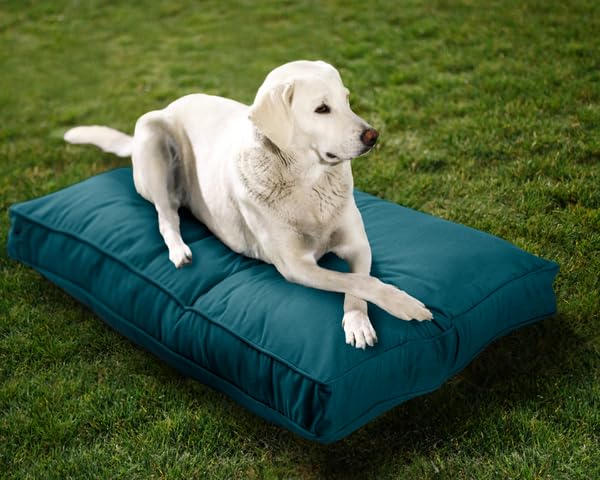 Sunbrella - Cama para perro de doble cara para interiores y exteriores, funda lavable y a prueba de mordidas, alfombrilla para mascotas multiusos, fácil cuidado y productos seguros para mascotas para