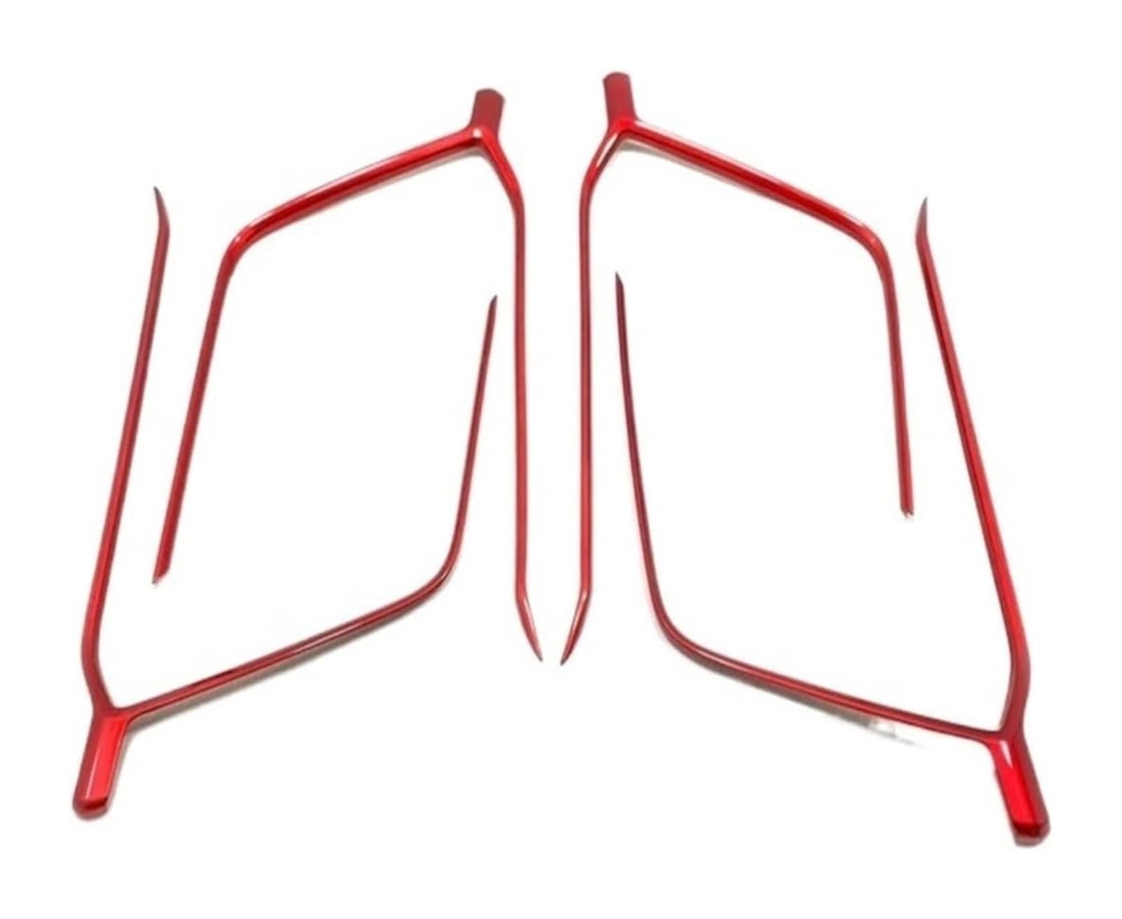 FANGZIQF Inner Door Pull Handles for Toyota for RAV4 for XA50 2019-2022 Car Door Armrest Frame Decor Strip Cover Trim(Red)