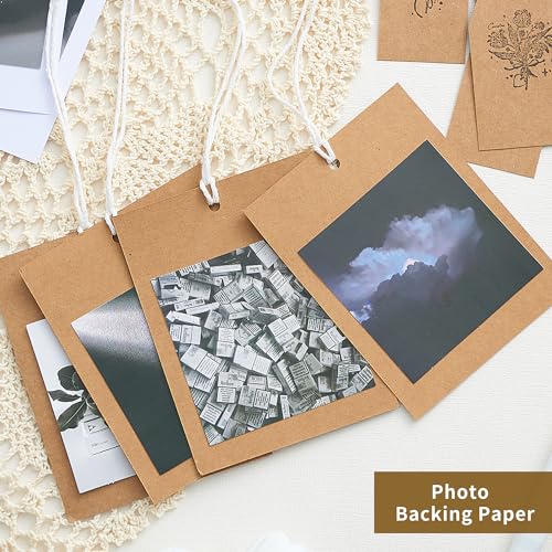 30 Sheets Brown Kraft Cardstock - 8.5'' x 11'' 92lb Cover Card Stock 250GSM Heavyweight Paper Thick Paper for Scrapbooking, Crafts, Business Cards, Invitations PAP05KP image 4