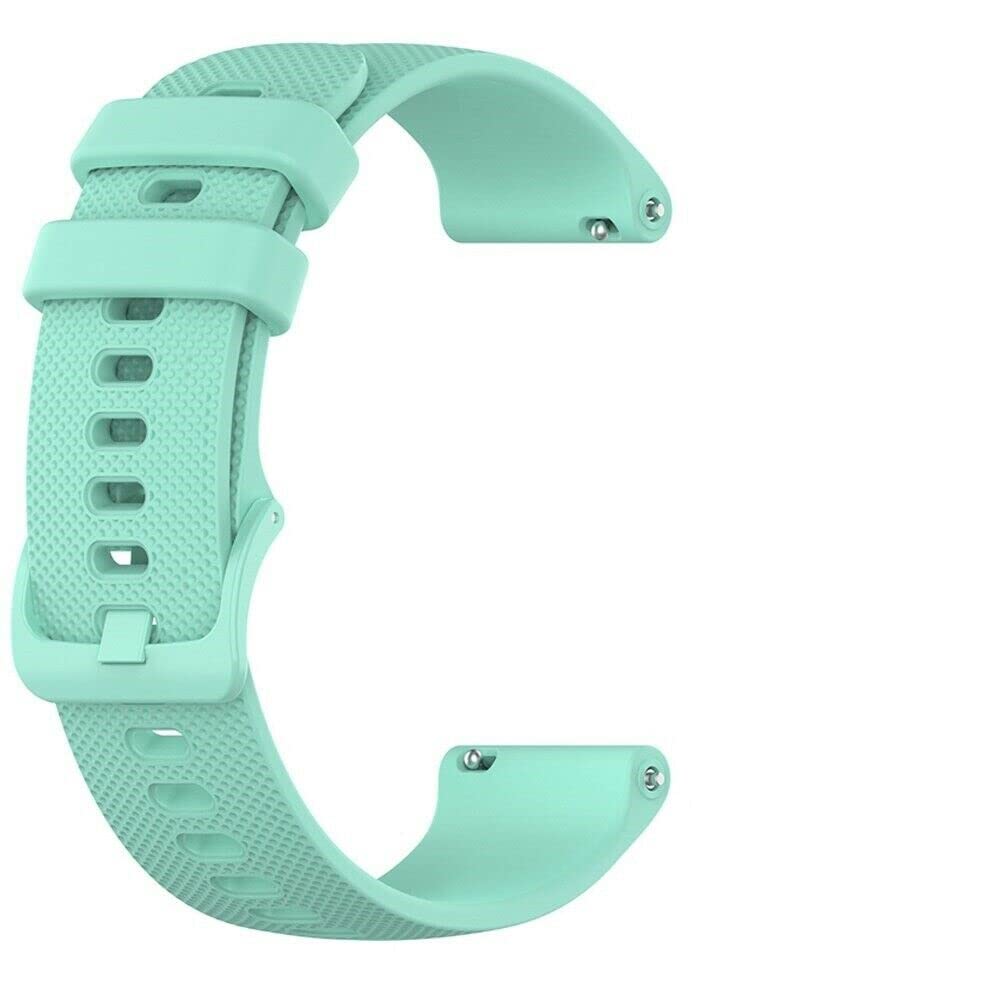 For Garmin Vivomove 3S / Vivoactive 4s / VENU 2S / Withings Steel HR 36mm/ Fossil Gen 5EStrap Silicone Fitness Wrist Band Classic Buckle Breathable (Mint Green)