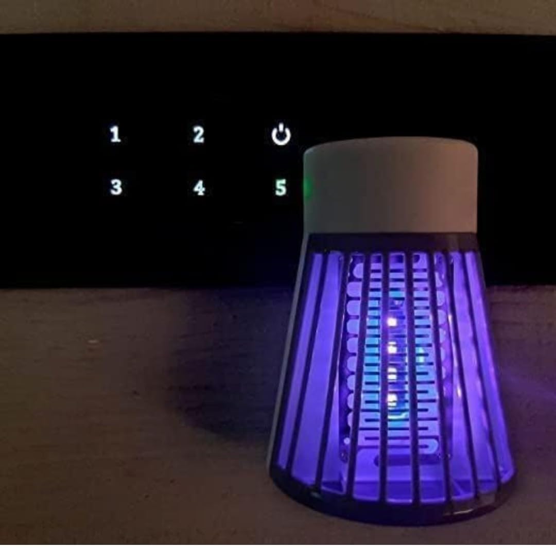 Mosquito Killer Lamp Bug Zapper Electric Mosquito Killer Machine UV Light Insect Trap Fly Catcher Indoor Outdoor USB LED Electronic Mosquito Zapper for Home Bedroom Kitchen Office