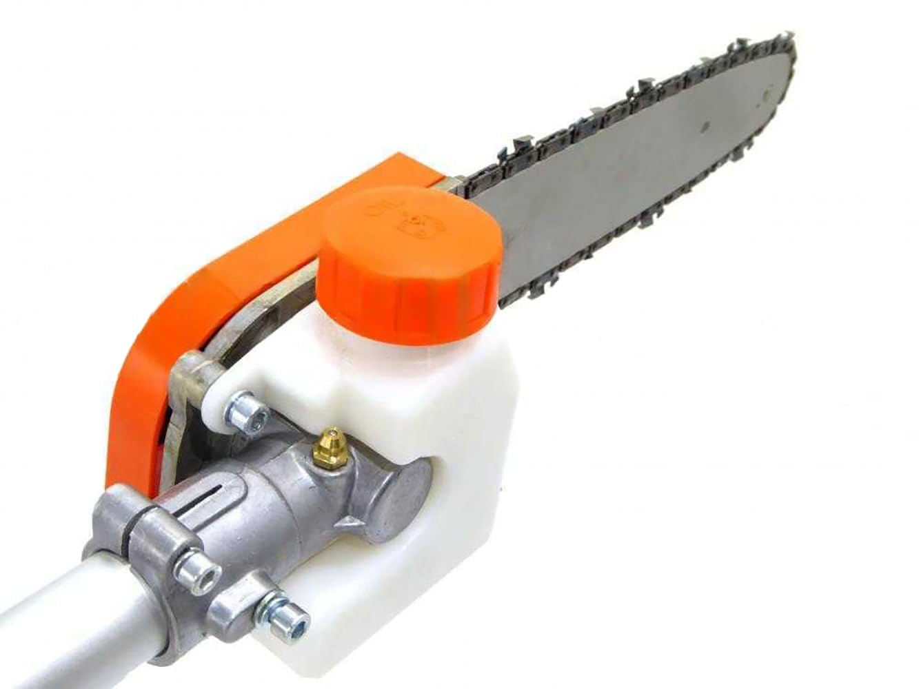 Ama Potatore A Scoppio PP.26.430 con Asta Telescopica Estensibile da 3 a 4,3 Metri, Motore 33 cc, Barra 25 cm, Peso 5,3 kg, Arancio/Nero
