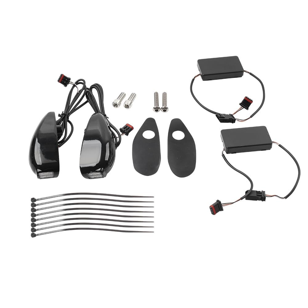 Cnswee6 Parking Lights Front Turn Signal Aluminum housings For Harley CVO Road Glide Custom FLTRXSE 2018-2022 1 Pair