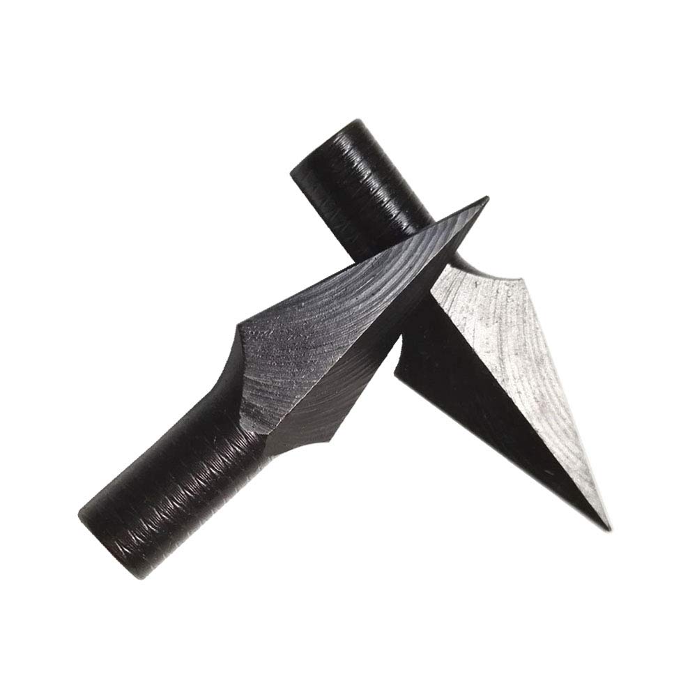 Flèche de tir à l'arc à tête plate, noire/noire