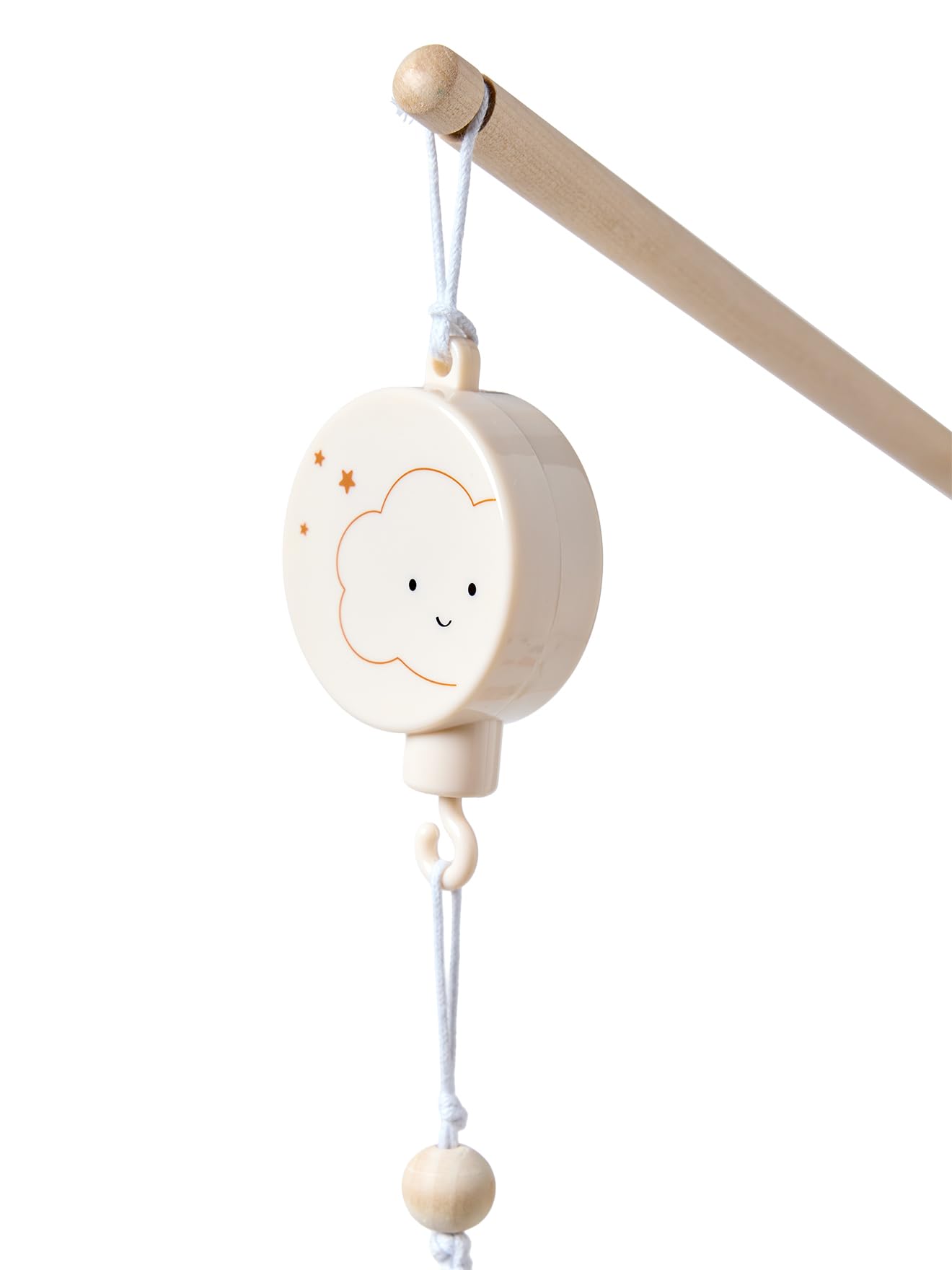VERTBAUDET Mobile Musical Nuage Bébé Bois beige TU