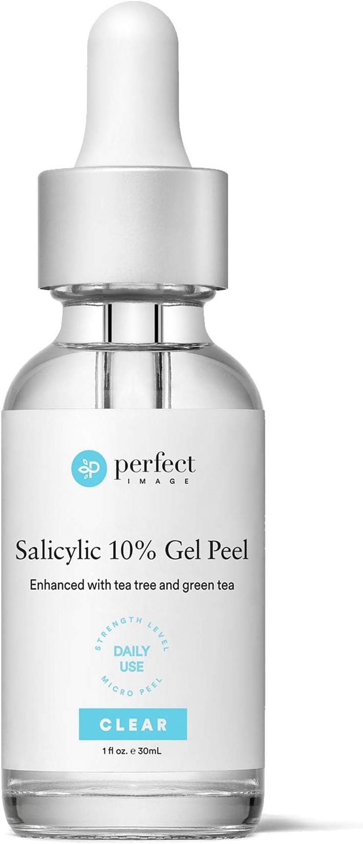 PERFECT IMAGE Salicylic 10% Gel Peel, Breakout and Pore Minimizer and Cleanser, 15-30 Full Facial Chemical Peels, 1 fl oz. e, 30 mL –
