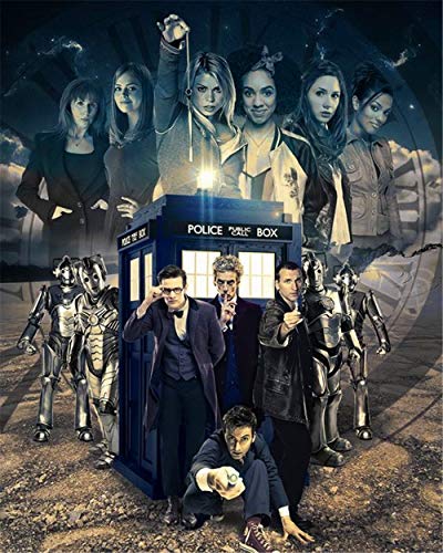 MLKLL Doctor Who Pittura Diamante 5D Pittura Diamante intarsiata a Punto Croce Fai da Te Set Regalo Artigianale(15.8x19.7inch)