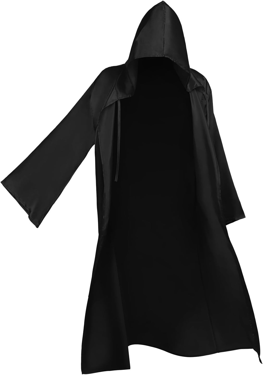 BIGLUFU Halloween Hooded Cloak, Men Robe Halloween Adults Hooded Cloak Halloween Cosplay Cape Vampire Cloak Christmas Cape Party Costume