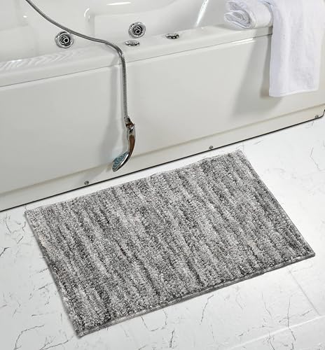 Image of Bathroom Mat Anti Slip Bathmat Water soak Absorbent Mats (40x60 CM, Grey)