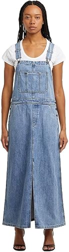 8721136008785 Maxi Dungaree Wmn Dress - Patinador para mujer, Multicolor (Faded 