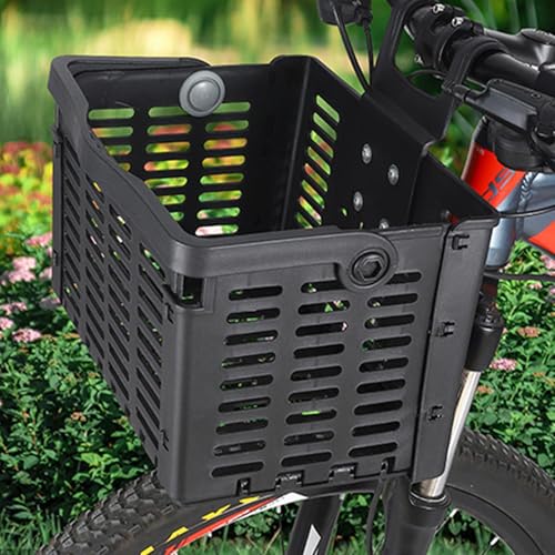 Lenkerkorb Mit Schnellbefestigung, Speziell Für E-Bikes Entwickelt, Tragkraft 5kg, Passend Für Alle Gängigen Displays Mit Einer Breite, Gepäckträgerkorb School, Fahrradkorb, Engmaschig, Diebstahlsiche