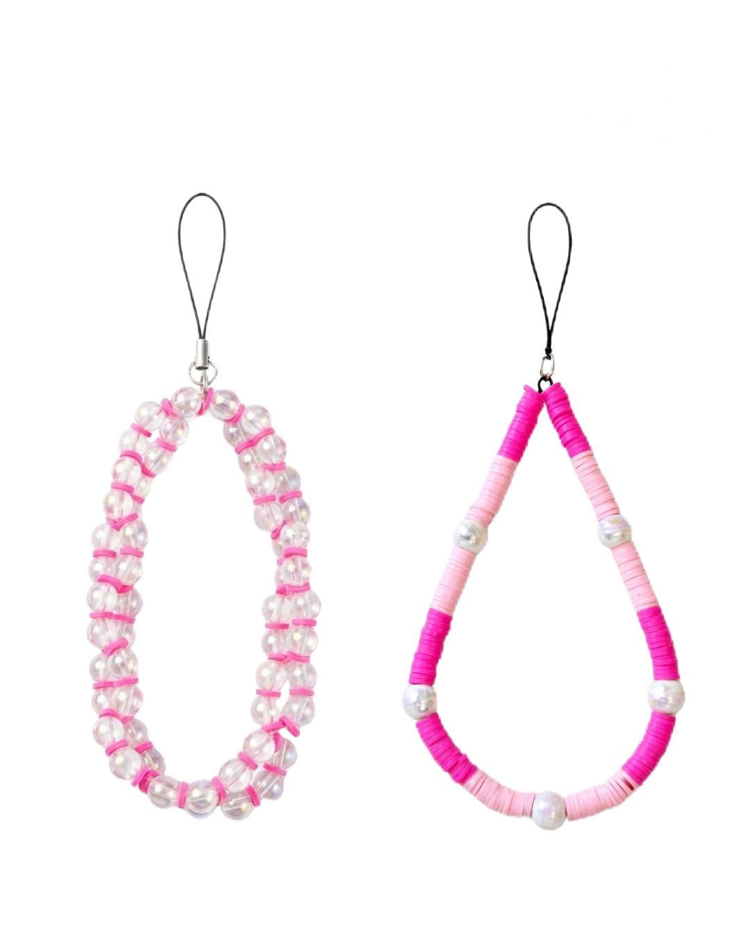 Beaded Phone Charm Strap for Mobile Phone | Transparent Pearl Wrist Strap Keychain | Cute Aesthetic Hand Strap for Phone Case, Bags, Keys & Accessories for Women and Girls-image-16