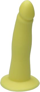 Ylva & Dite - Consolador natural Eros amarillo/silicona para hombres y mujeres - 17 cm de largo, diámetro máx. 4,2 cm, color amarillo - juguete sexual