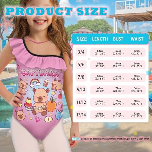 Image of Yzaoxia Girls One Piece Swimsuits Bathing Suit for Kids Swimwear 3-14Y