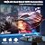 FUDONI Projector, 18000L Projector with 5G WiFi and Bluetooth Native 1080P 4K Support, Outdoor Movie Projector with Screen, Portable Home Theater Projector for iOS/Android/TV Stick/Laptop/HDMI/USB