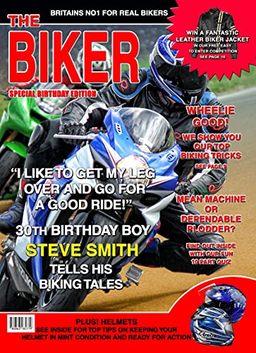 Personalised Men's Biker Motorbike Funny Spoof Birthday Greeting Card