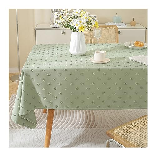 Nappe de table 110x110cm verte lavable pour protéger des taches - 2