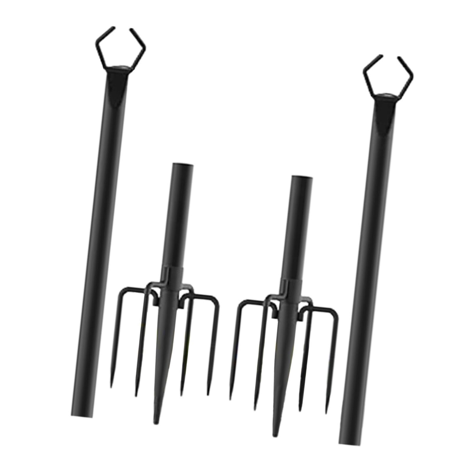 Lot de 2 Poteaux D'éclairage Suspendus en Métal, Accessoires D'éclairage, Installation Facile, Poteaux D'éclairage Extérieur de 3 M (10 Pi