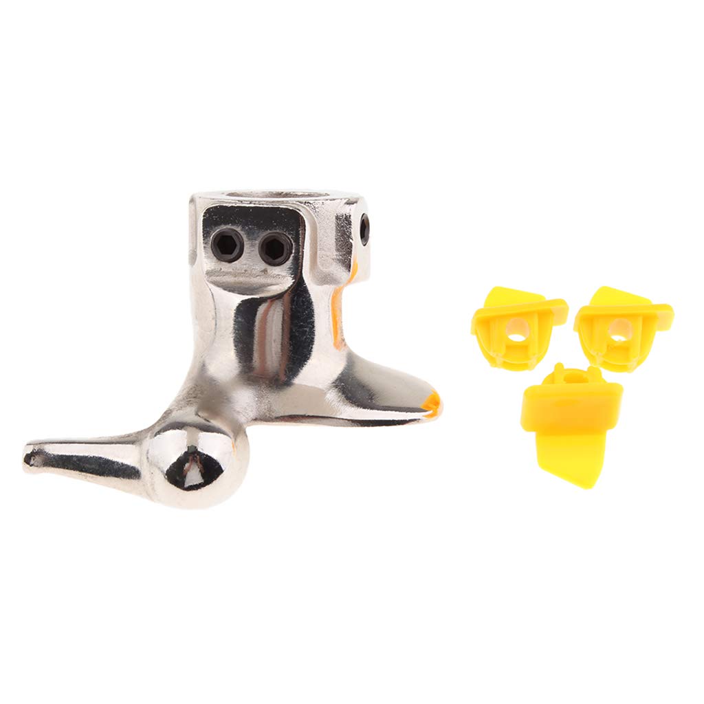 Homyl Support De Démonte-Pneu De Moto, Tête Duvet avec 3 Plaquettes en Acier Moulé - Argent 28mm