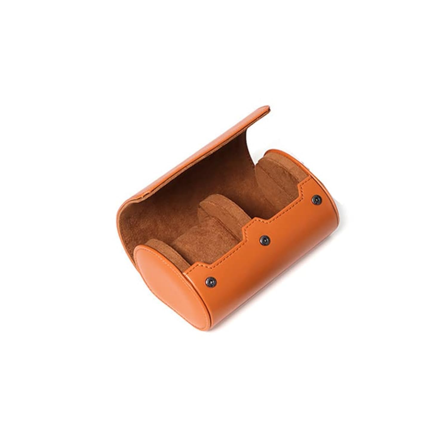 Mirage Watch Rolls - Espresso/Ivory Double Watch Case - Travel Gift Accessory for Men