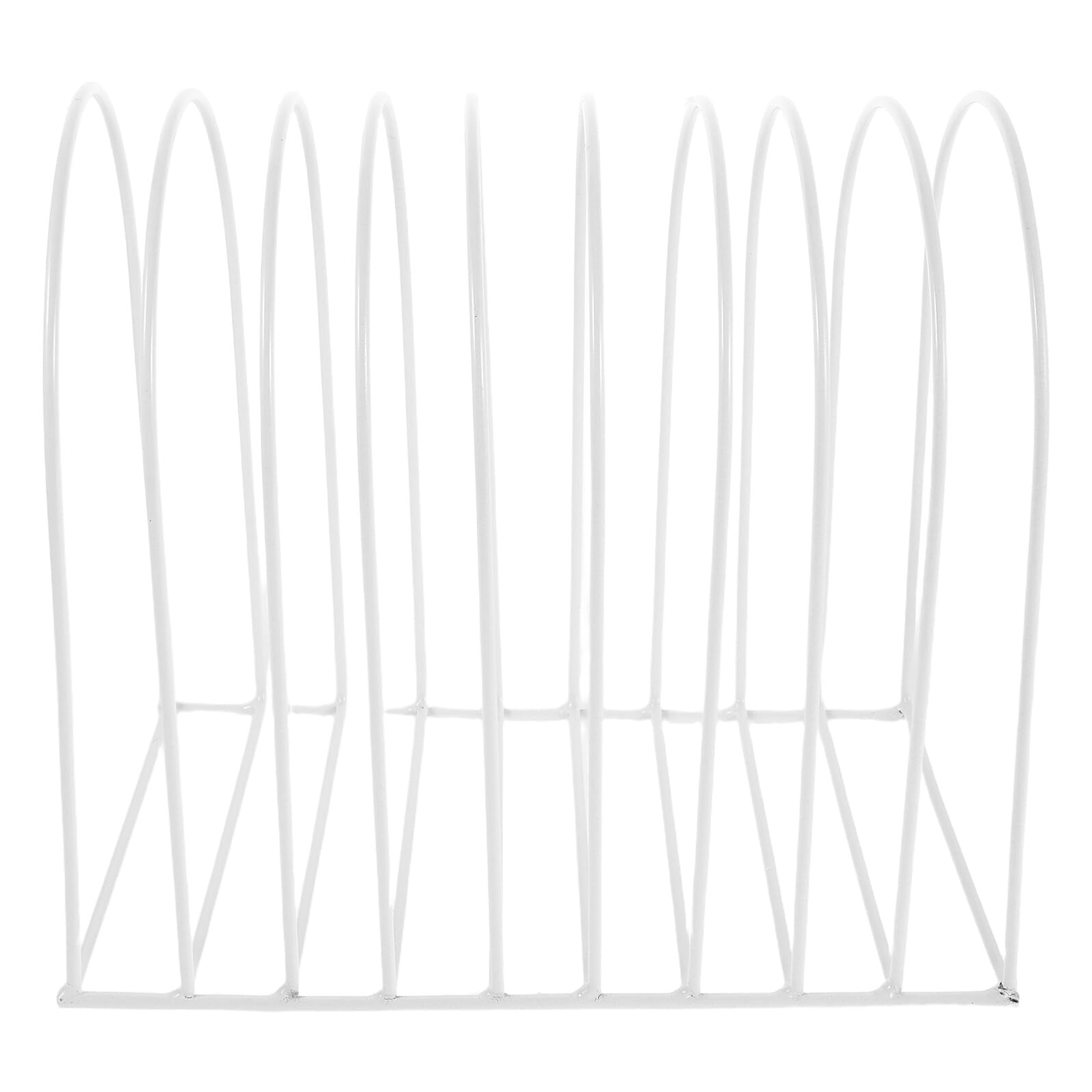 Organizzatore da Scrivania in Metallo con Scomparti Verticali, Libreria da Tavolo Porta Documenti e File Sorter, Scaffale Compatto per Ufficio e Studio, Soluzione di Archiviazione