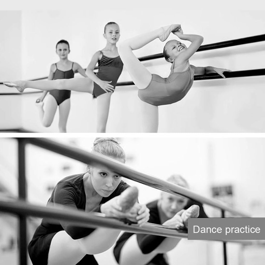 Ballet Pole 2.4m/7.9FT Long Steel Ballet Pole with Adjustable Height and Foam Handle, Suitable for Dance Studio and Gym