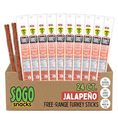 Jalapeño Turkey, Sogo Snacks, No Sugar, Low Carb, Free-Range from
