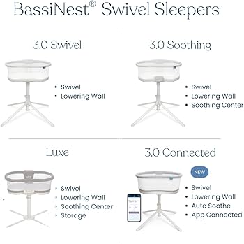 Halo BassiNest Swivel Sleeper 3.0, bedwieg, draagbaar