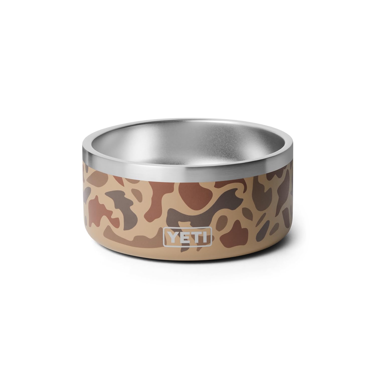 YETI Boomer 4, Stainless Steel, Non-Slip Dog Bowl, Holds 32 Ounces, Wetlands Camo