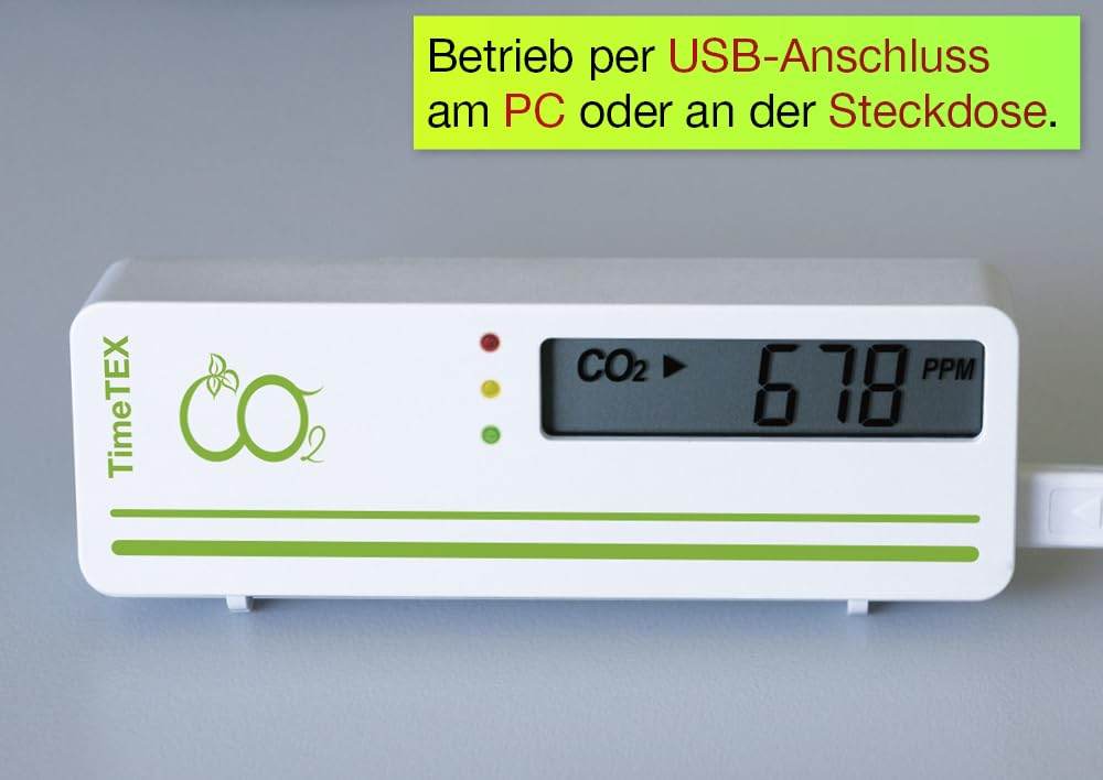 Luftgüte-Messer CO2 Compact - Temperatur Messen