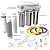 AQUATICLIFE 4-Stage Reverse Osmosis Water Filtration Deionization System, RO/DI Filter Unit 100 GPD