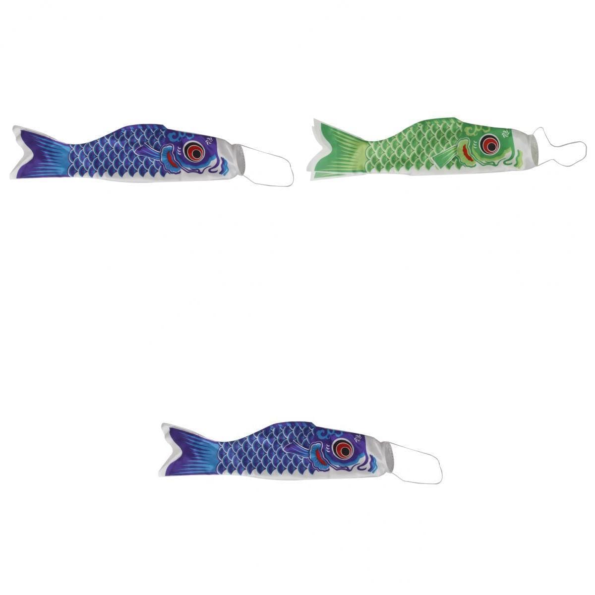 BNF® 3Pcs Japanese Windsock Carp Flags Koi Nobori Blue 55cm Green 55cm Blue 70cm|Home & Garden |Yard, Garden & Outdoor Living|Garden Décor|Windmills & Wind Spinners-image-42