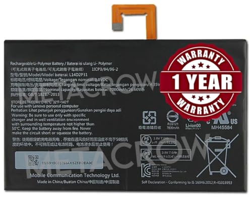 Image of Original L14D2P31 Battery Compatible for Lenovo Tab 2 (A10-70), (A10-70F), (A10-70L) Battery - (7000mAh) - 365 Days Warranty