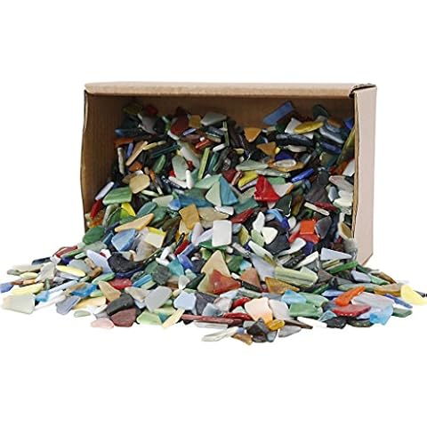 Creativ Company 55527 Mosaiksteine, 8-20 mm, farbig sortiert, 2 kg Cover