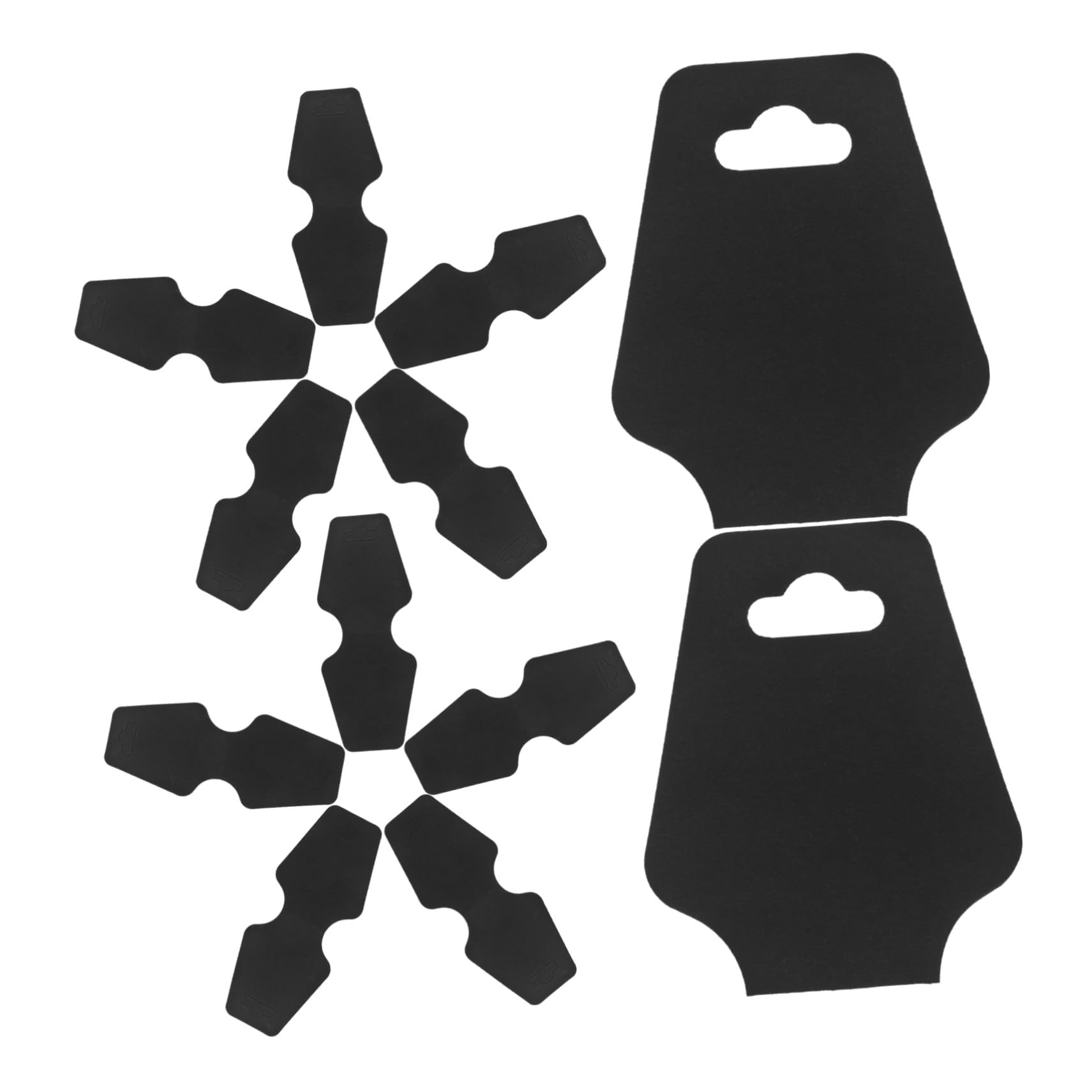 SOIMISS 400pièces Cartes Présentation Bijoux Papier Kraft Vierge pour Colliers Et Boucles Oreilles avec Adhésif pour Bijoux Et Bracelets