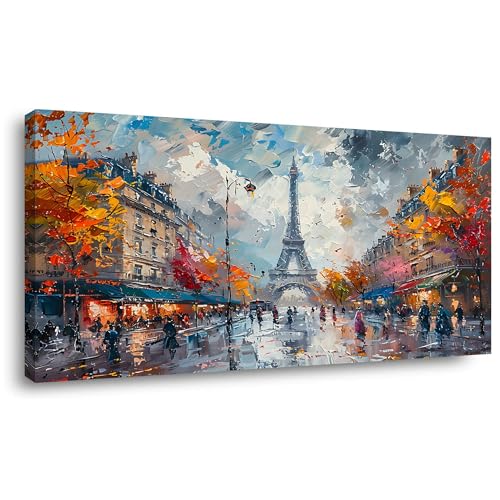 Eiffel Tower in Paris French Landscape Street View Wall Art