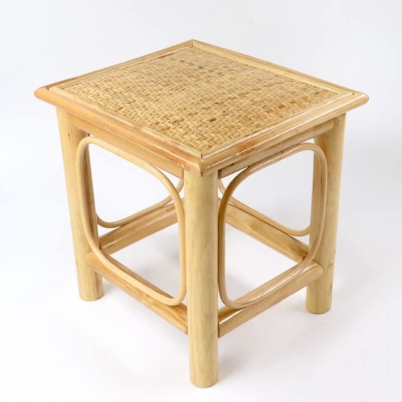 Tabouret en rotin et bois de qualité supérieure, finition Style B - 6