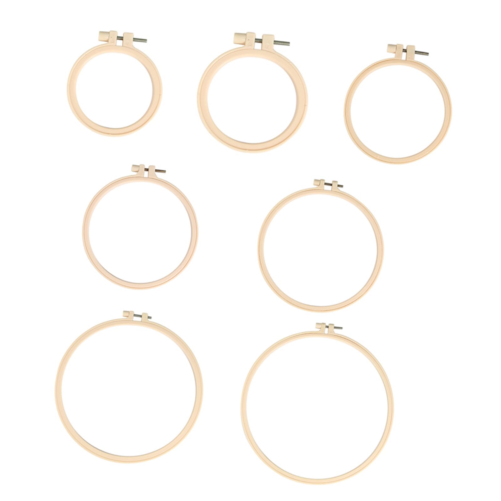Portable Travel Friendly Craft Hoop Adjustable Embroidery Hoops for Cross Stitching Lovers and Sewing