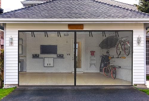 Garage Screen Doors for 2 car garage-16x8FT...