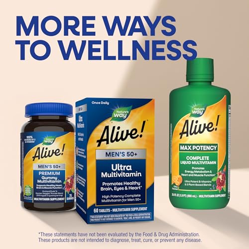 Nature's Way Alive! Men's 50 Plus Ultra Potency Multivitamin, 60 ct - image 8