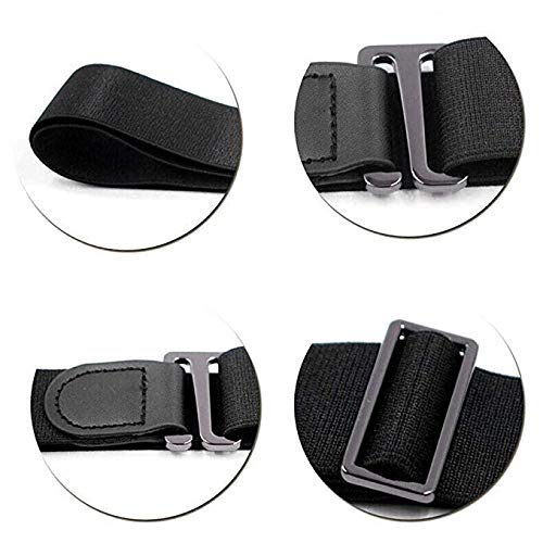 SCILLA Shirt Stay Tucker Belt | Elastic and Adjustable Garter | Stylish and Comfortable Tucker Shirt Stay Tuck Belt For Men and Women(Blackcolor) - Image 9 thumbnail