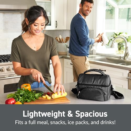 Image of Bentgo Deluxe Insulated Lunch Bag with Adjustable Strap & Outer Pocket